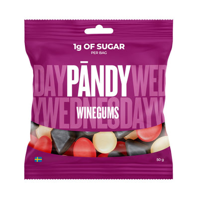 PANDY CANDY - Gumové bonbony bez přidaného cukru Příchuť: WINEGUMS