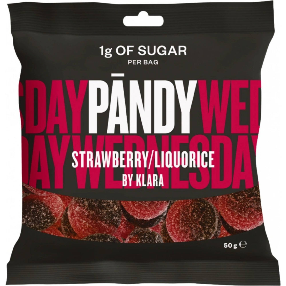 PANDY CANDY - Gummy Candies with No Added Sugar Flavor: STRAWBERRY/LIQUORICE