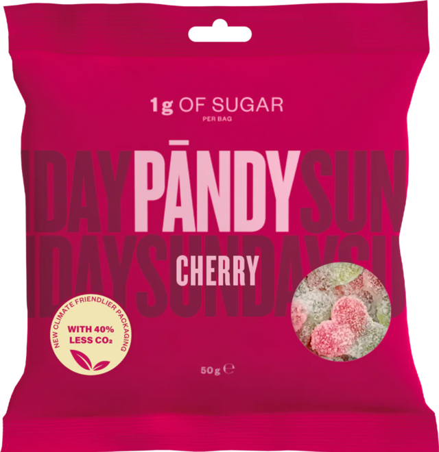 PANDY CANDY - Gumené cukríky bez pridaného cukru Príchuť: ČEREŠŇA