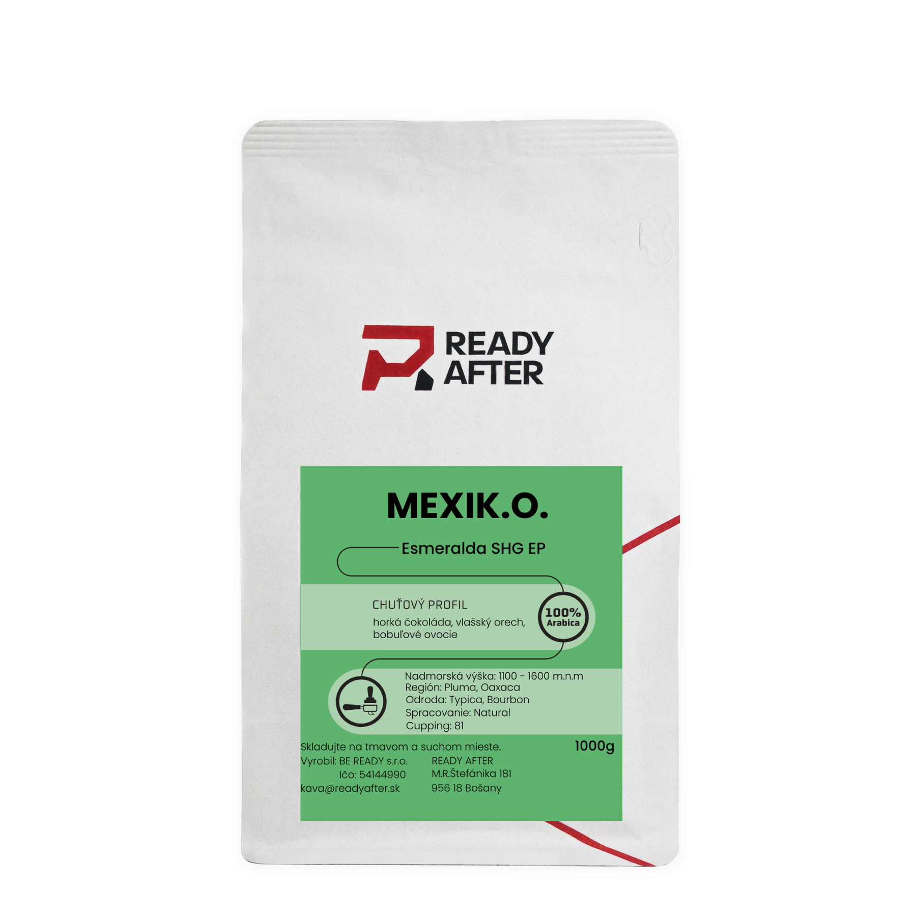 MEXIK.O. Esmeralda HG EP - 100% Arabica Káva Balení: 1000g