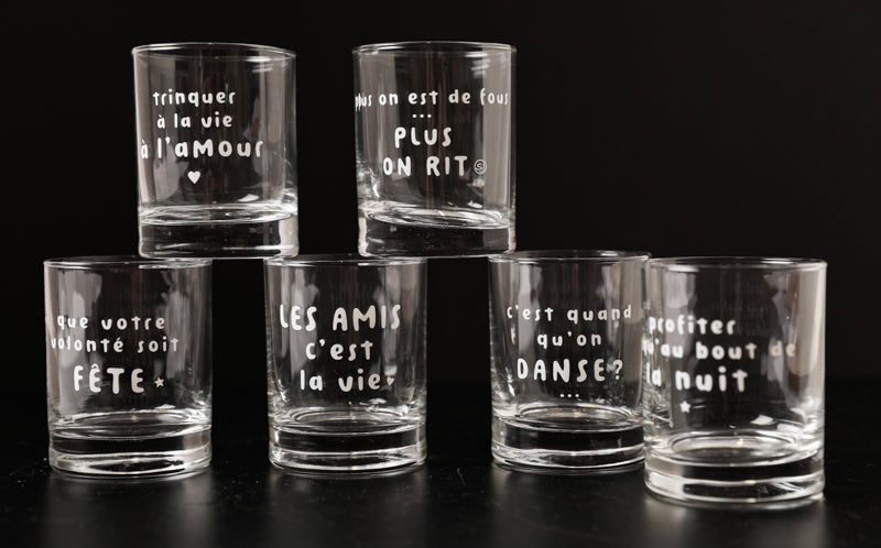 6 Gina glasses friends it's life