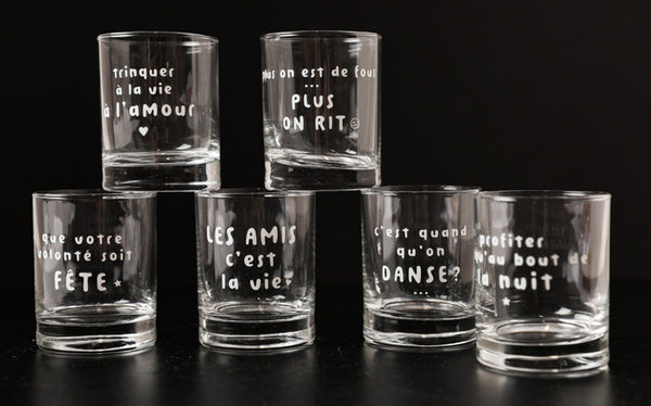 6 Gina glasses friends it's life