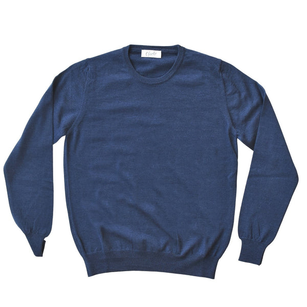 El Suéter Italiano 100% Merino - Marino