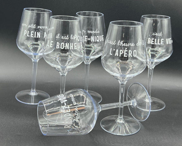6 verres incassable rendez-vous entre amis
