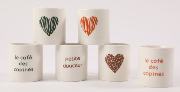 6 mini mugs the coffee of friends