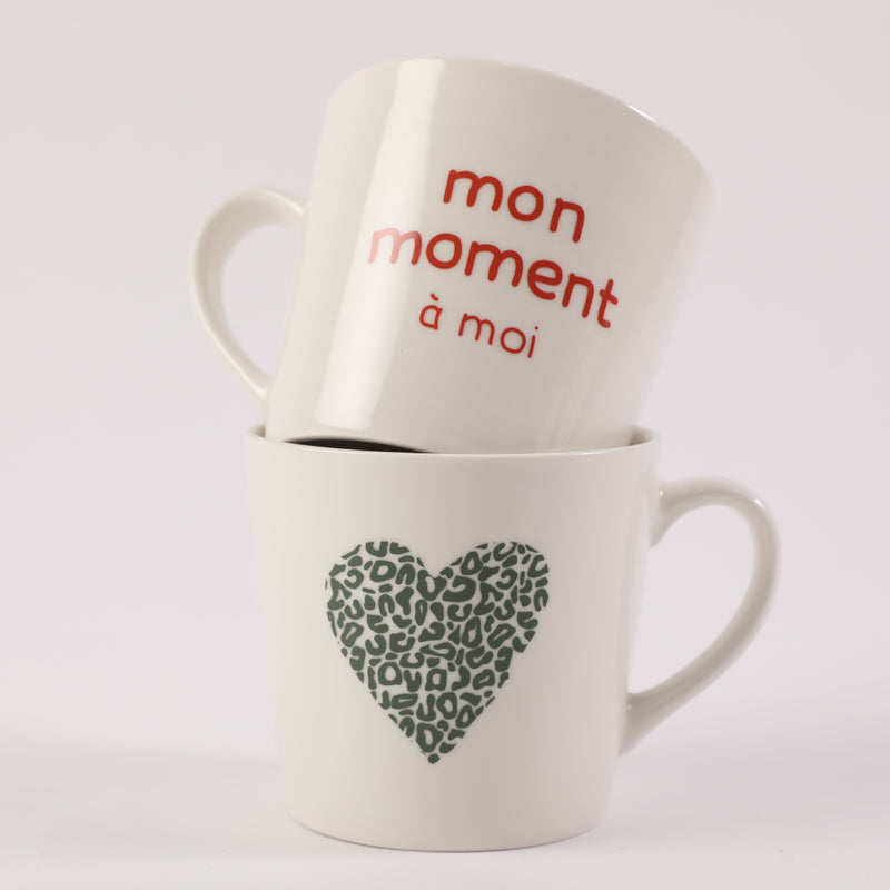 Set of 2 breakfast mugs my moment to myself