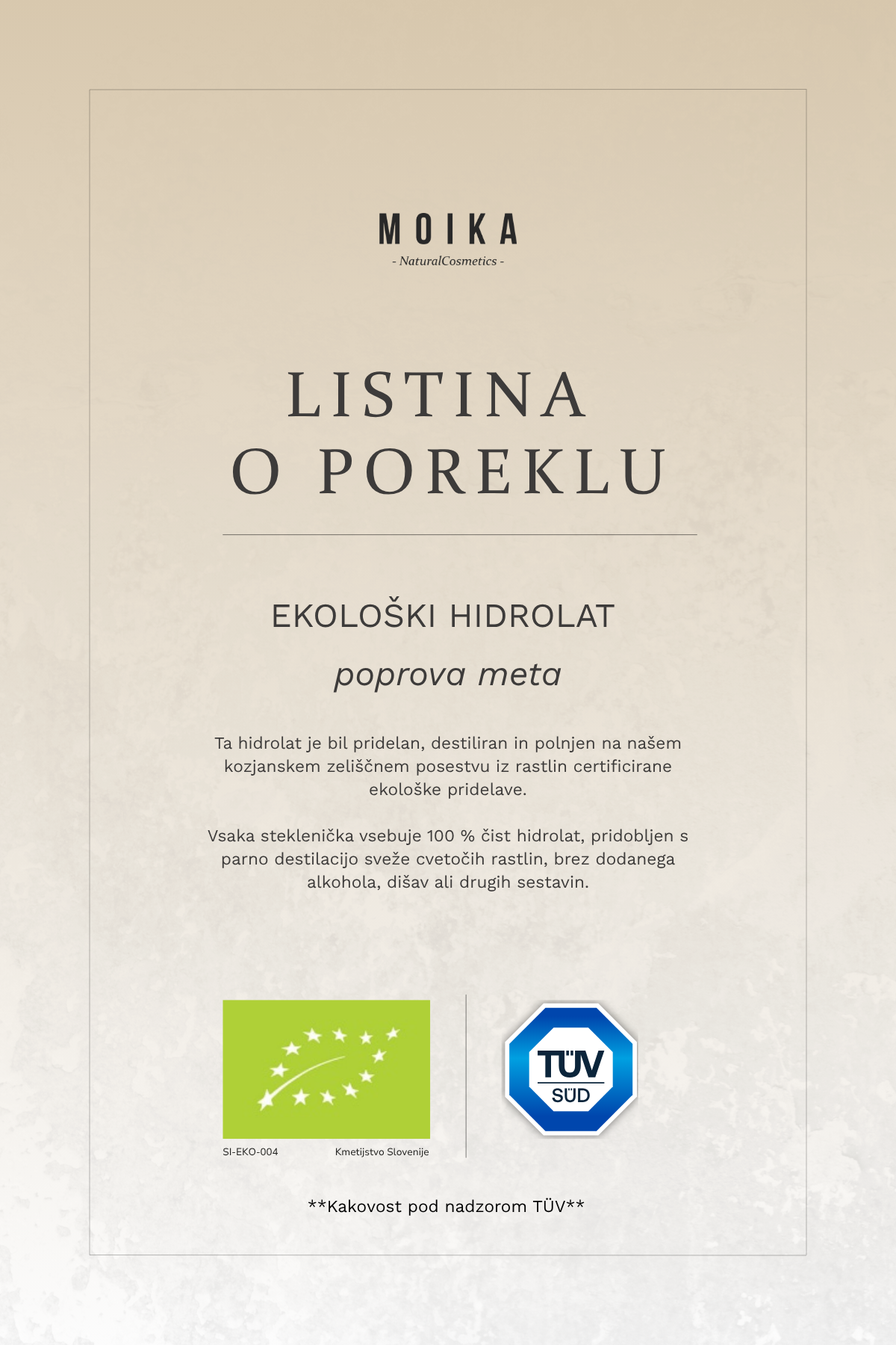 EKO Peppermint Hydrosol
