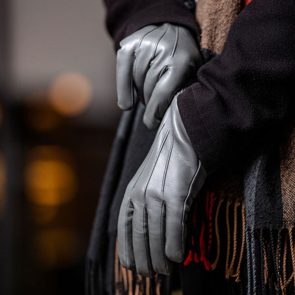 Men's Colorful Leather Gloves