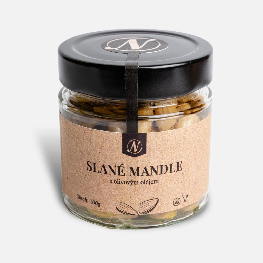 Salty almonds with olive oil 100 g