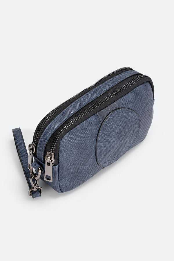 Beauty Tristan Texture with Embossed Logo in Blue