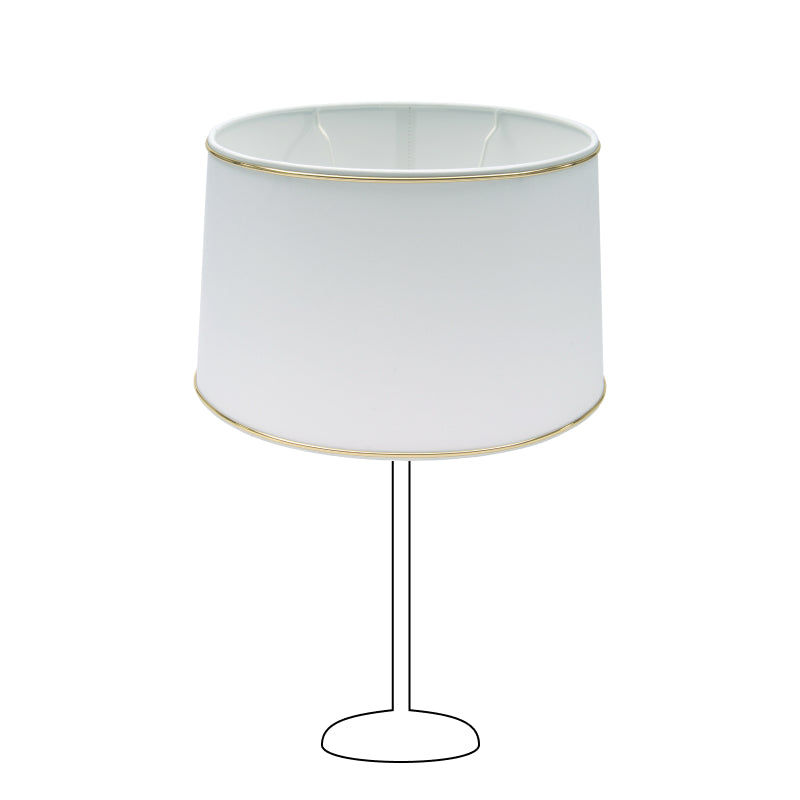 Various Oval Chintz Lampshade with Gold Edge, for E27 - for Table Lamp