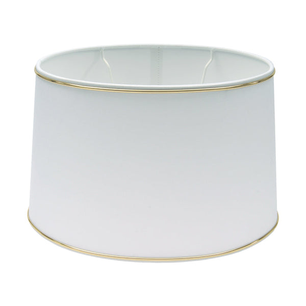 Various Oval Chintz Lampshade with Gold Edge, for E27 - for Table Lamp