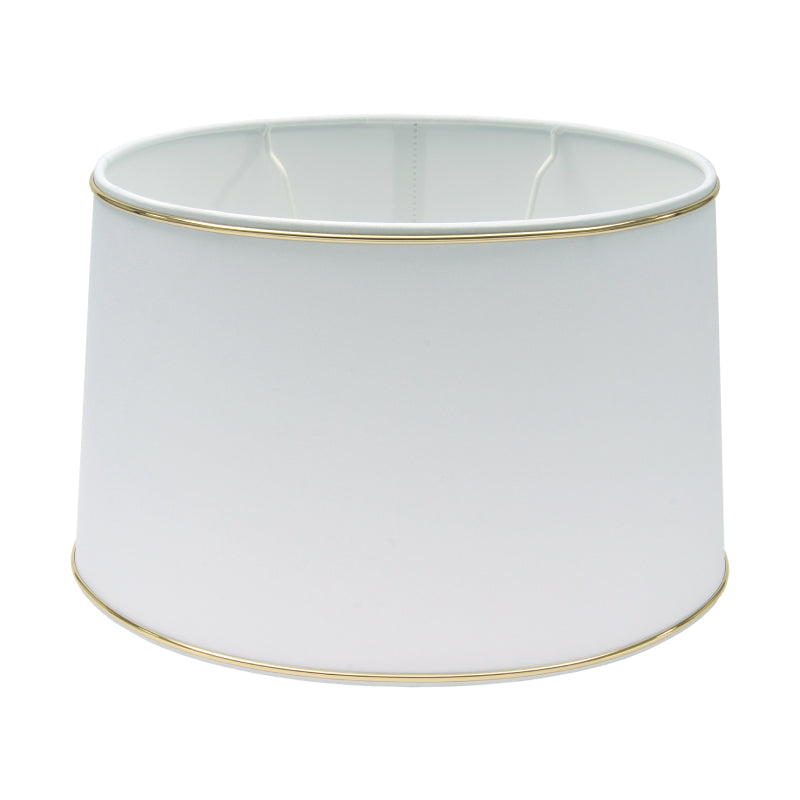 Various Oval Chintz Lampshade with Gold Edge, for E27 - for Table Lamp