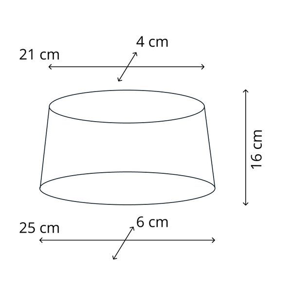 Various Oval Chintz Lampshade with Gold Edge, for E27 - for Table Lamp
