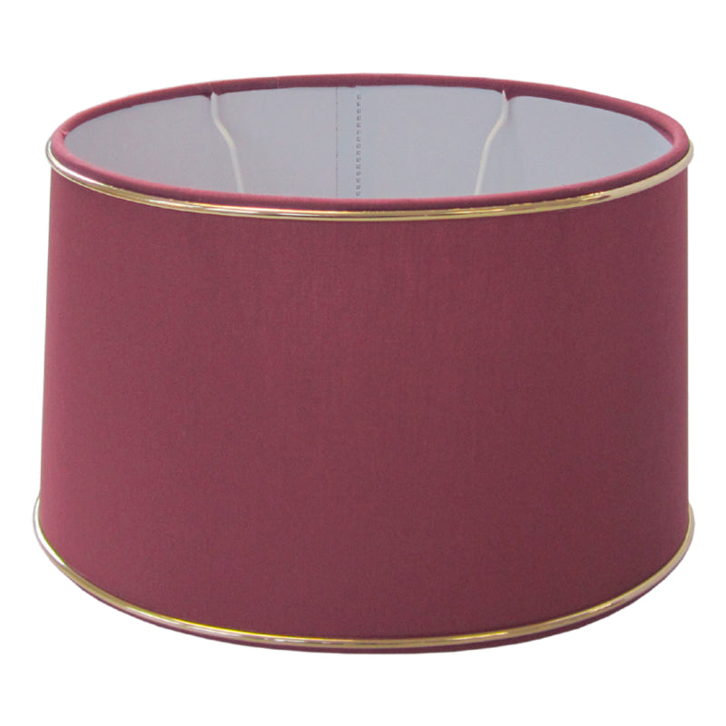 Various Oval Chintz Lampshade with Gold Edge, for E27 - for Table Lamp