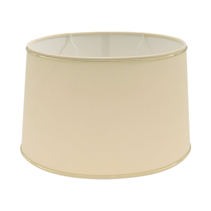 Various Oval Chintz Lampshade with Gold Edge, for E27 - for Table Lamp