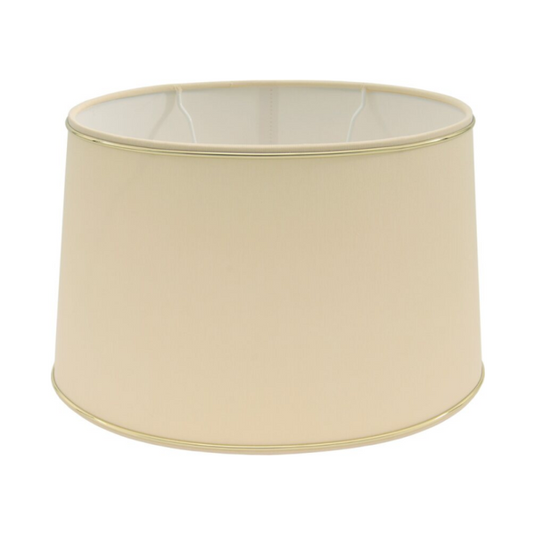 Various Oval Chintz Lampshade with Gold Edge, for E27 - for Table Lamp