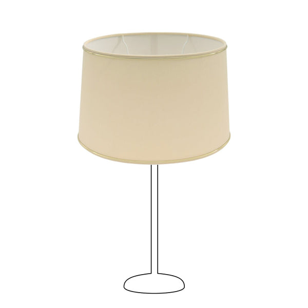 Various Oval Chintz Lampshade with Gold Edge, for E27 - for Table Lamp