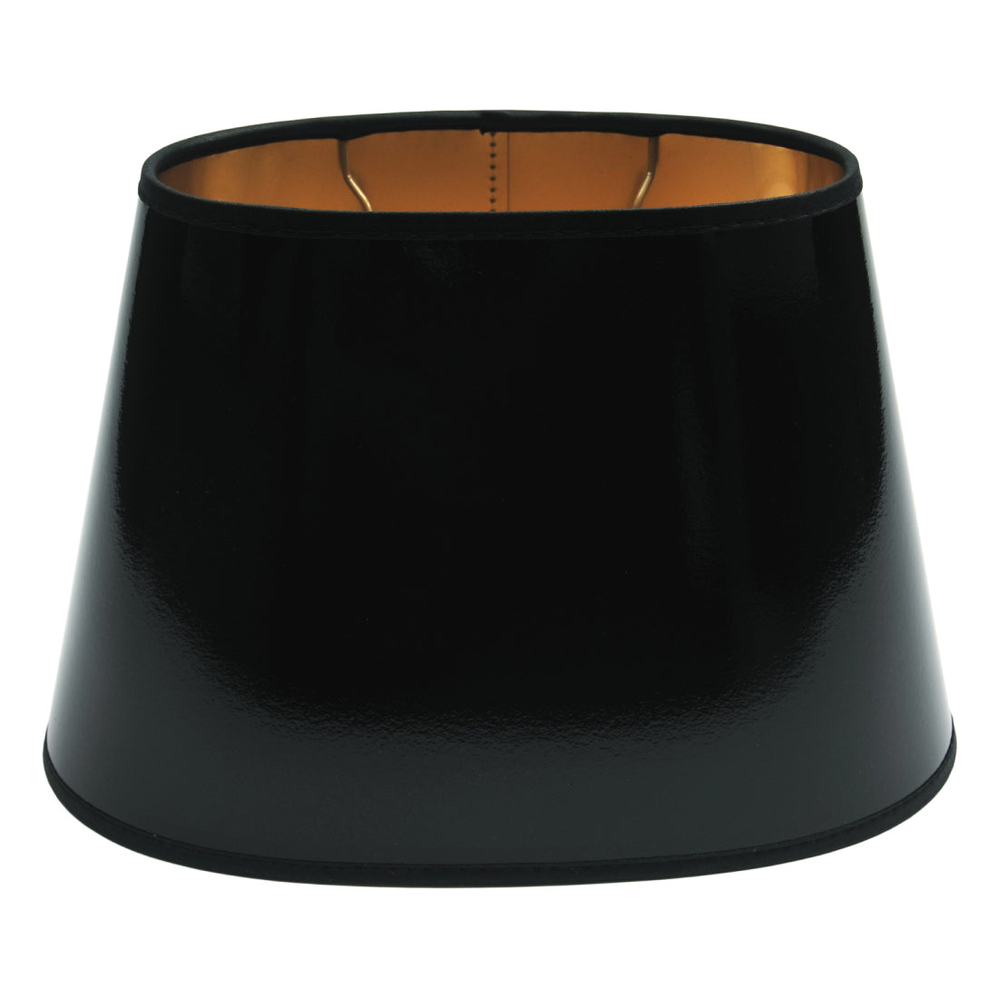 Vari Paralumi Ovali - Laccato/Foglio d'Oro - Nero - Ø25 o Ø30