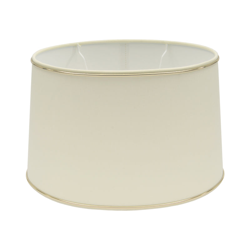 Various Oval Chintz Lampshade with Gold Edge, for E27 - for Table Lamp