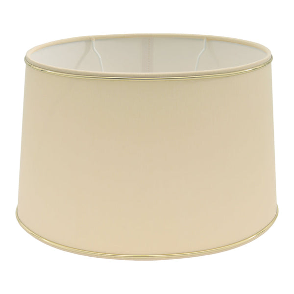 Various Oval Chintz Lampshade with Gold Edge, for E27 - for Table Lamp