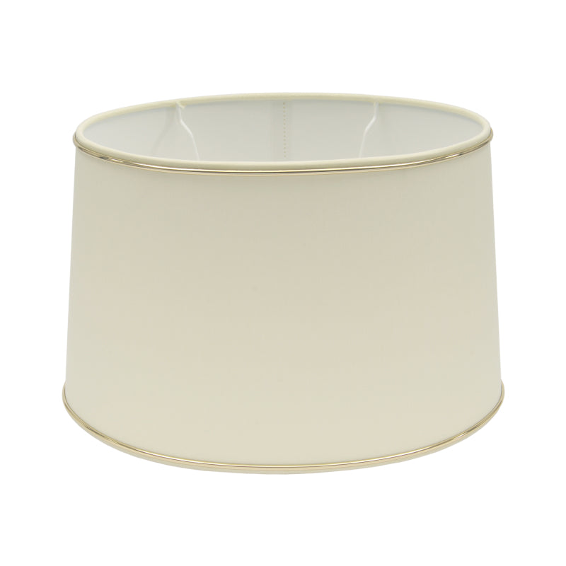 Various Oval Chintz Lampshade with Gold Edge, for E27 - for Table Lamp