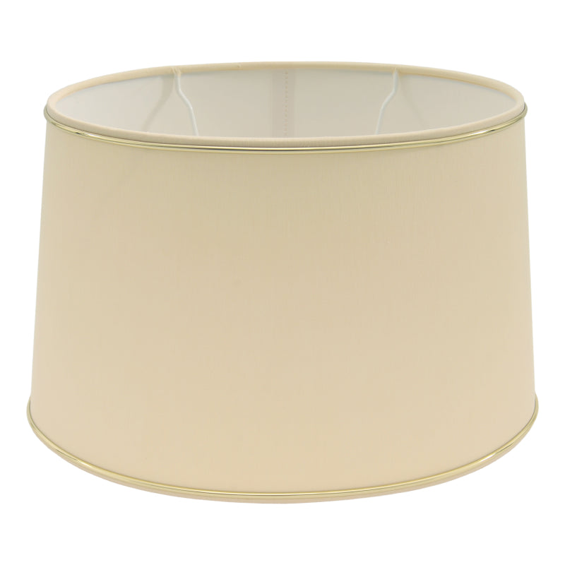 Various Oval Chintz Lampshade with Gold Edge, for E27 - for Table Lamp