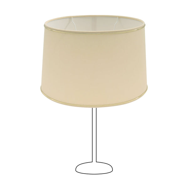 Various Oval Chintz Lampshade with Gold Edge, for E27 - for Table Lamp