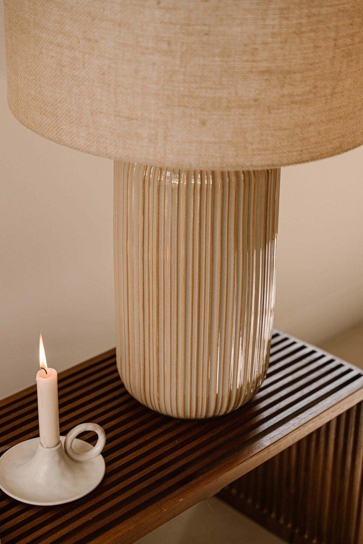 Indore Home - Verona - L - Schemerlamp - Beige