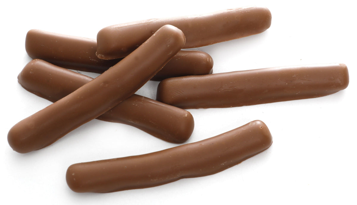 Doos met melkchocolade citroenstokken