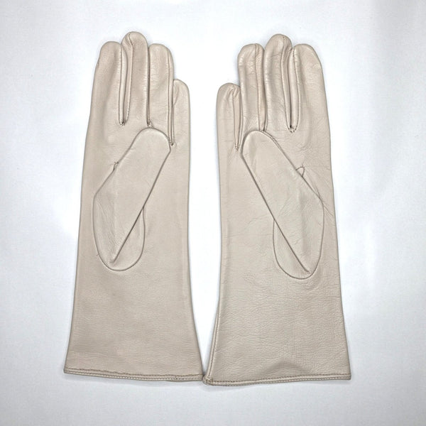 Cream Gloves with Decoration