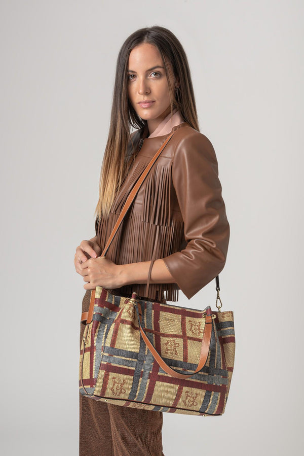 Large Double Handle Bag New Jillian Gattinoni