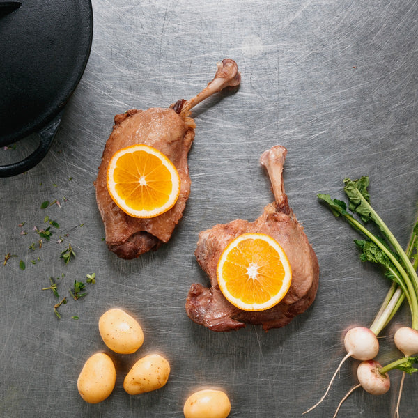 Cuisses de canard à l'orange par 2 - 700g