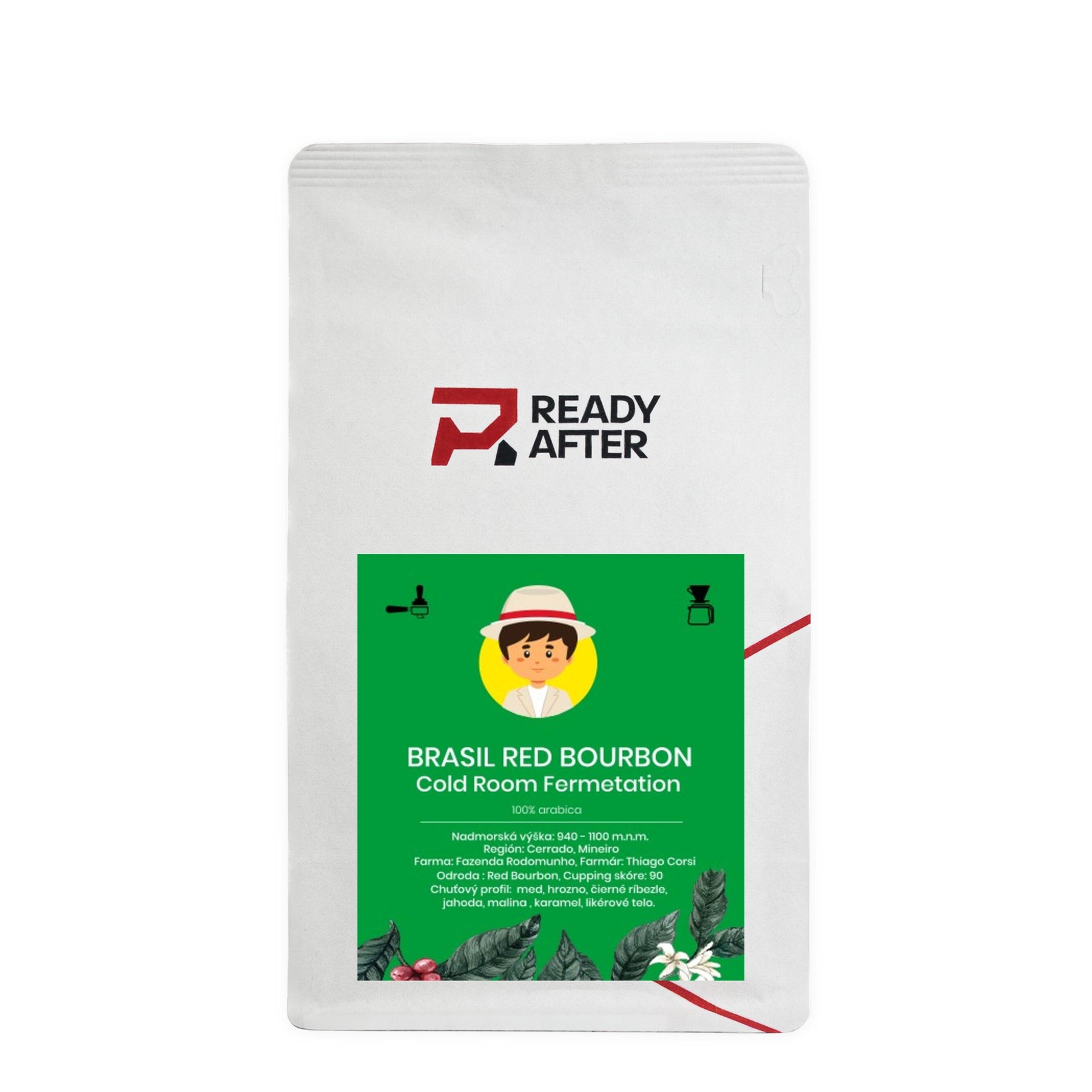 Brasil Rodomunho Red Bourbon Fermentace v chladném prostoru - 100% Arabica Káva Balení: 500g