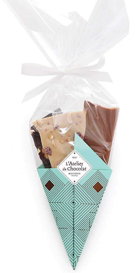 Mini bouquet di cioccolato con decorazione dorata