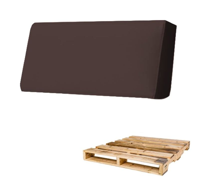 ECO BACK, Schienale per Pallet Rigido in Ecopelle 120x30 H15, Marrone,  Arketicom