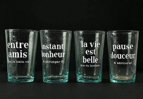 4 verres Beldi empilable pause douceur