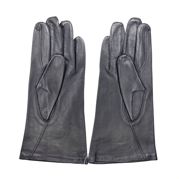 Women's gloves without lining with decoration