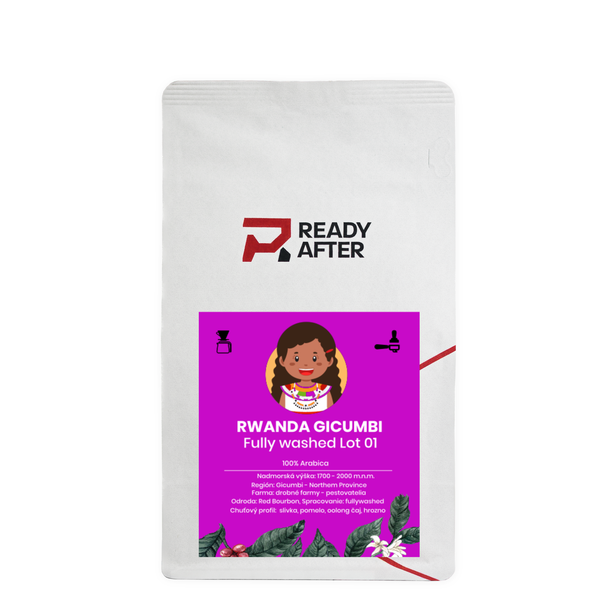 Rwanda Gicumbi Plně omytá LOT 01 - 100% Arabica Káva Balení: 500g