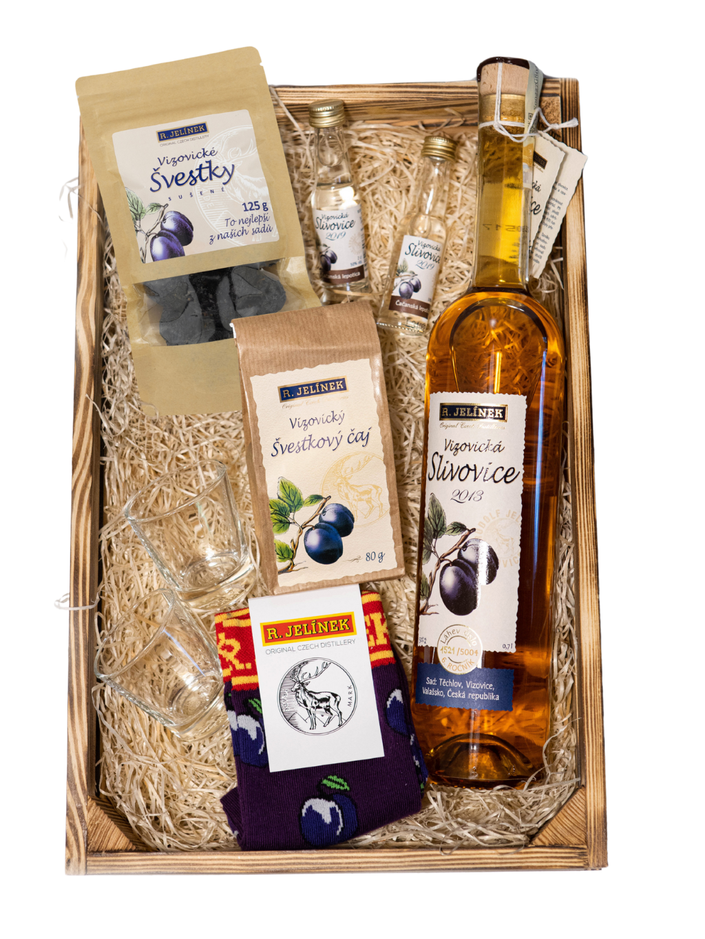 Gift Box with Vizovice Plum Brandy 2013