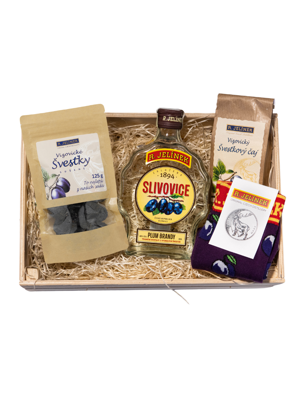 Box with R. JELÍNEK Plum Brandy