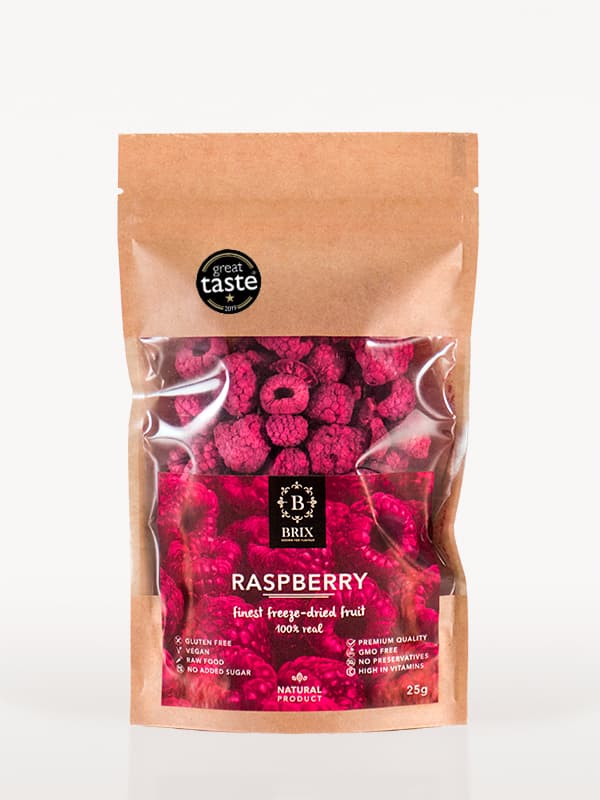Lyofilizované maliny 25g