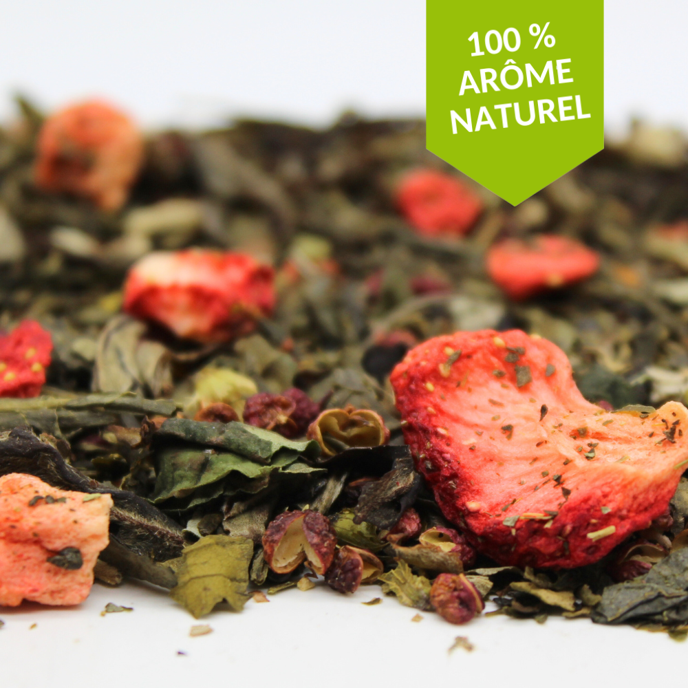 Sichuan Basil Strawberry Green Tea