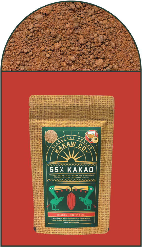 Kakaový prášek 55% Kolumbie Huila Hmotnost: 750g