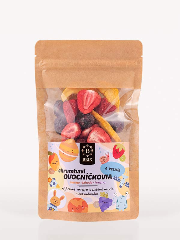 Ovoce Snacky a Space 40g Mango, Jahoda, Hroznové víno