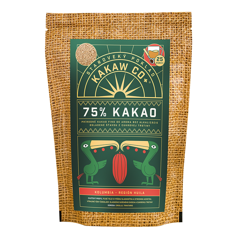 Kakav v prahu 75% Kolumbija Huila Teža: 250 g