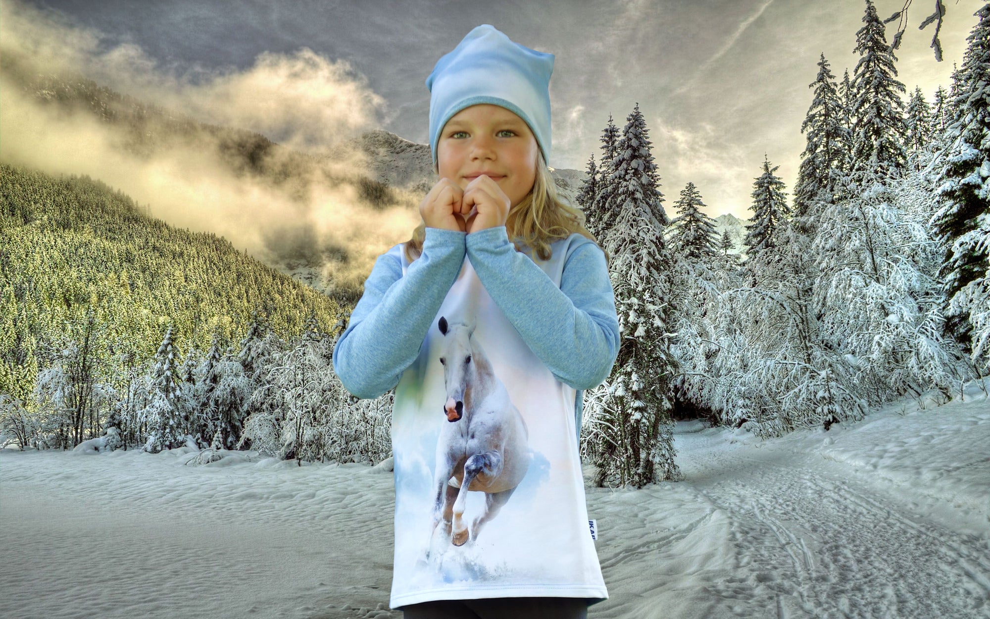 cap white - grayish - blue