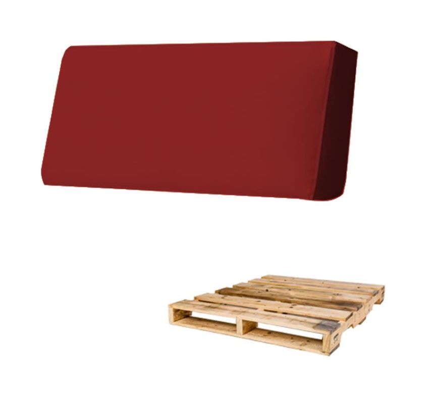 ECO BACK, Schienale per Pallet Rigido in Ecopelle 120x30 H15, Rosso-Bordeaux,  Arketicom