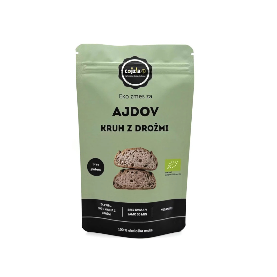 Organic Buckwheat Bread Mix with Sourdough, 250 g