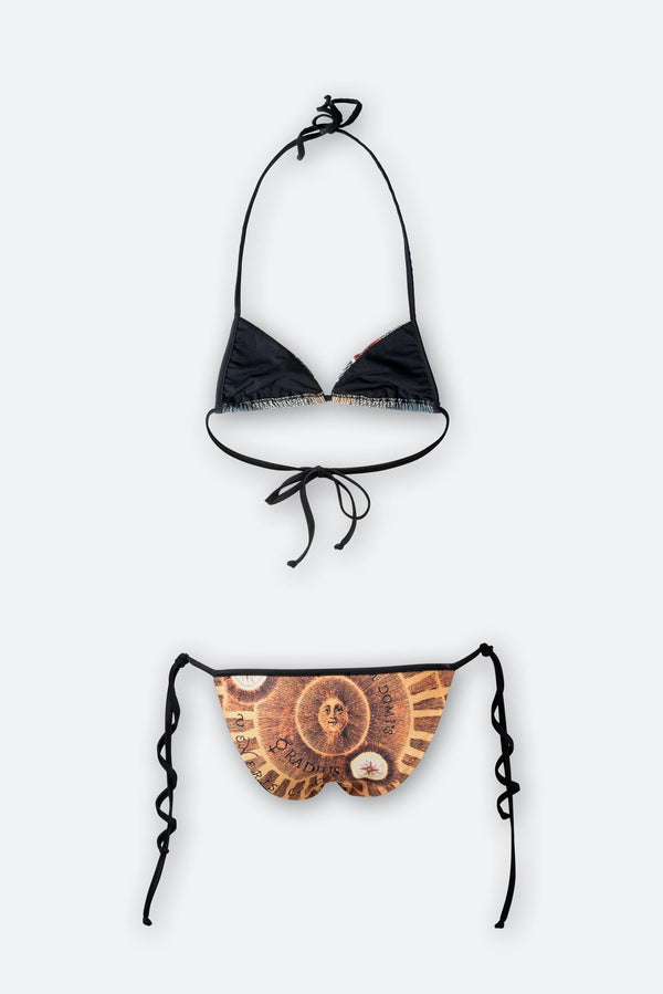 Planetarium Print Triangle Bikini by Gattinoni